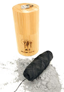 VEGAN Biodegradable Bamboo Charcoal Dental Floss with Refillable Bamboo Container | Free Refill | Natural Candelilla Wax | 55yds x2 | Peppermint Essential Oil | Eco Friendly | Zero Waste Oral Care ME.MOTHEREARTH