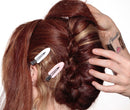 No Bend Hair Clips, Professional, Celebrity hairstyling tool no crease, no mark, no bend great for bangs, pin curl, finger waves, fine hair and thick hair friendly, and makeup application Tearsheet