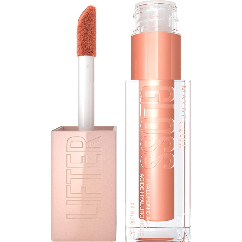 Maybelline Lifter Gloss Lip Gloss Makeup With Hyaluronic Acid, Hydrating, High Shine, Hydrated Lips, Fuller-looking Lips, Amber, 0.18 Fl Oz Maybelline New York