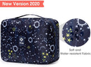 Hanging Travel Toiletry Bag Cosmetic Make up Organizer for Women and Girls Waterproof (Blue Galaxy (upgrade)) Narwey Store