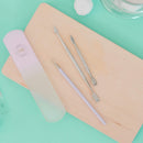 Best Cuticle Pusher and Spoon Nail Cleaner Set – Professional Stainless Steel Cuticle Remover Kit, Cutter and Trimmer Manicure and Pedicure Tools – for Fingernail and Toenails Malva Belle