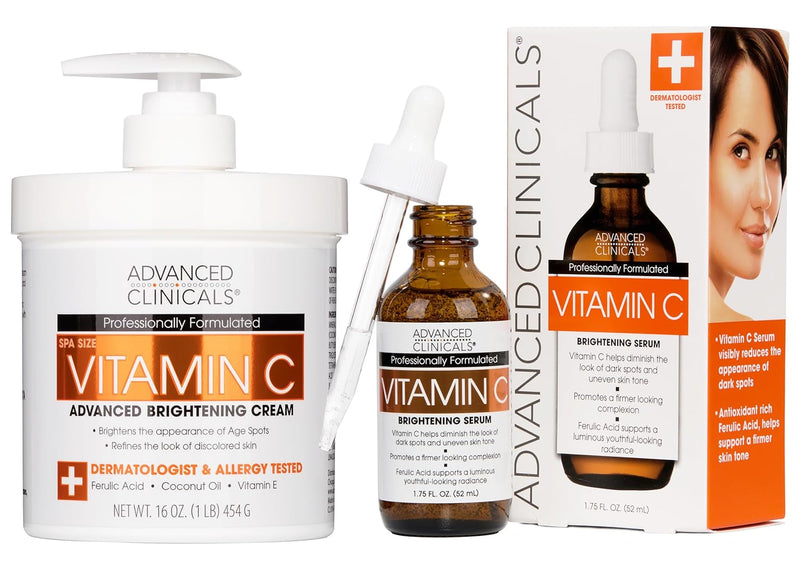 Advanced Clinicals Retinol Body Lotion & Face Moisturizer | Visible Anti Aging Skin Care Retinol Body Cream For Women & Men Targets Look Of Fine Lines, Wrinkles, & Crepe Looking Dry Skin, 16 Ounce Infinity Warehouse