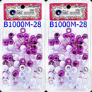 Crispy Collection Glitter Color Plastic Beads For Braid Hair Two Pack Tara Toys