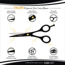 Facón Professional Razor Edge Hair Cutting/Thinning Scissors Set - Japanese Stainless Steel - 6.5" Length - Fine Adjustment Tension Screw - Salon Quality Premium Shears (The Bravo) Facon Store
