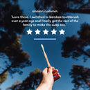Biodegradable Bamboo Toothbrush by The Humble Co. (5pk) - Eco Friendly Toothbrushes for Sustainable Zero Waste Oral Care, BPA Free Bristle Toothbrush (Medium Bristles) The Humble Co.
