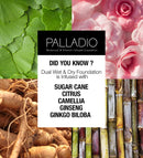 Palladio Dual Wet and Dry Foundation with sponge and Mirror, Squalane Infused, Apply Wet for Maximum Coverage or Dry for Light Finishing and Touchup, Minimize Fine Lines, All day Wear, Tawny Palladio