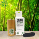 Compostable Bamboo Charcoal Dental Floss Refill | 33yds x4 | Peppermint Essential Oil | 4 Pack | Zero Waste Ecogreen Lifestyle