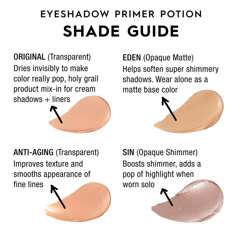 Urban Decay Eyeshadow Primer Potion, Eden - Award-Winning Nude Matte Eye Primer for Crease-Free Eyeshadow & Makeup Looks - Lasts All Dayß - 0.33 fl oz URBAN DECAY