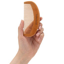 GranNaturals Wooden Comb Hair + Beard Detangler for Women and Men - Natural Anti Static Wood for Detangling and Styling Wet or Dry Curly, Thick, Wavy, or Straight Hair - Small Pocket Sized GranNaturals