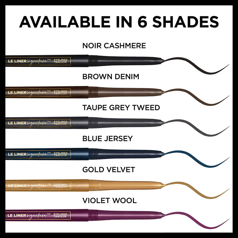 L'Oreal Paris Makeup Le Liner Signature Mechanical Eyeliner, Easy-Glide, Smudge Resistant, Bold Color, Long Lasting, Waterproof Eyeliner, Blue Jersey, 0.011 oz., 1 count L'Oreal Paris