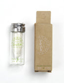 Organic Silk Floss in Glass Jar with Tea Tree and Peppermint essential oils - PLASTIC FREE- 30 m / 33 yds - by Lucky Teeth (1 Pack) Lucky Teeth