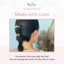 By Lilla Downtown Mini Stack Elastic Hair Ties and Bracelets | Set of 5 Hair Tie-Bracelets | Hair Accessories for Women | No Crease Hair Ties & Women’s Bracelets (Black / Gold / Nude / Brown) By Lilla