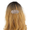 LUX ACCESSORIES Rose Gold Clear Crystal Rhinestones Hair Clip LUX ACCESSORIES