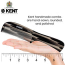Kent 10T Graphite Finish, Large Hair Detangling Comb, Wide Teeth for Thick Curly Wavy Hair. Long Hair Detangler Comb For Wet and Dry. Saw-Cut from Cellulose and Hand Polished, Handmade in England KENT Store