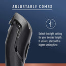 King C. Gillette Cordless Beard Trimmer for Men, Kit includes 1 Trimmer, 3 Interchangeable Combs, 1 Cleaning Brush, 1 Charger, 1 Travel Bag, Gifts for Men King C. Gillette