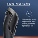 King C. Gillette Cordless Beard Trimmer for Men, Kit includes 1 Trimmer, 3 Interchangeable Combs, 1 Cleaning Brush, 1 Charger, 1 Travel Bag King C. Gillette