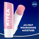 NIVEA Shimmer Lip Care, Moisturizing Lip Balm Stick with Shea Butter and Jojoba Oil, 4 Pack of 0.17 Oz Sticks NIVEA