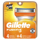 Gillette Fusion5 Mens Razor Blade Refills, 4 Count, Lubrastrip for a More Comfortable Shave Gillette