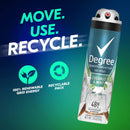 DEGREE Men Antiperspirant Deodorant Spray Coconut & Mint 48-Hour Protection,3.8 Ounce, 3 Count DEGREE