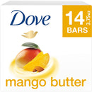 Dove Beauty Bar To Moisturize Dry Skin With Mango Butter More Moisturizing Than Bar Soap 3.75 oz 14 Bars Dove Store