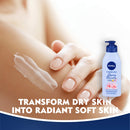 NIVEA Fresh and Fruity Self-Care Kit - 4 Piece Bundle with Body Lotion, Body Wash, Lip Balm, and Multipurpose Cream NIVEA
