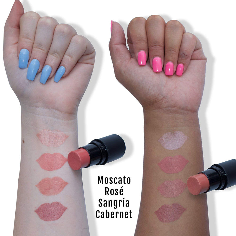 BaeBlu Organic Cheek Tint, 100% Natural Vegan Gluten-Free Cream Blush Stick, Made in USA, Moscato BaeBlu