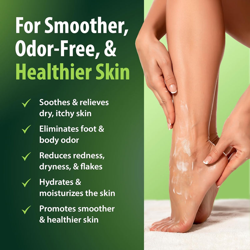 Foot Lotion with Tea Tree Essential Oil for Jock Itch, Athletes Foot, and Dry Cracked Feet Treatment - Athletes Foot Cream with Tea Tree Oil for Toenail - Foot Cream for Dry Cracked Heels Infinity Warehouse