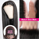 UNice Hair 5x5 HD Lace Closure Wig Human Hair for Black Women, Brazilian Straight Hair Wigs Virgin Hair Transparent Lace Wigs Pre Plucked with Baby Hair 180% Density 22inch UNICE Store