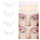 Kare & Kind White False Eyelashes - Lightweight and Natural Looking Fake Extensions - Ideal for Cosplays, Masquerades, Costume Parties, Photoshoots - Easy to Apply -2 Pairs Kare & Kind