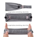 Headband with Buttons for Face Mask Holder Ear Protection Hair Covers for Nurses Doctors Elastic Headbands Sets Non Slip Ear Savers for Masks (D-2black 2gray) Zoldag