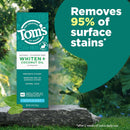 Tom’s of Maine Whiten Plus Coconut Oil Fluoride Free Toothpaste, Natural Whitening Toothpaste with Plant-Based Cleansers, Whitens Without Causing Sensitivity, Gentle Mint, 4.0 Oz (Pack of 3) Infinity Warehouse