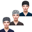 QBA Adjustable Working Cap with Button, Cotton Working Hat Sweatband, Elastic Bandage Tie Back Hats for Women & Men, One Size QBA