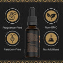 The Gentlemen's Premium Beard Oil - Conditioner Softener - All Natural Fragrance Free - Softens, Strengthens and Promotes Beard & Mustache Growth - Leave In Conditioner Moisturizes Skin The Gentlemen's Beard Store
