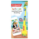 Colgate Magik Smart Toothbrush for Kids, Kids Toothbrush Timer with Fun Brushing Games Yellow 1 Count Colgate
