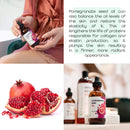 Organic Pomegranate Seed Face Oil. 100% Pure Unrefined Cold Pressed for Essential Oils. Rejuvenates Hair, Promotes Skin Elasticity. Gua Sha Oil. Antioxidant Moisturizer for Hair Skin and Nails 4 oz Premium Nature