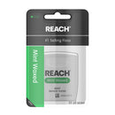 Reach Dentotape Waxed Dental Floss | Effective Plaque Removal, Extra Wide Cleaning Surface | Shred Resistance & Tension, Slides Smoothly & Easily | Mint Flavored, 55 Yards, 1 Pack Reach