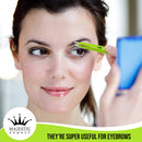Stainless Steel Set Slant Tip + Surgical Tweezer for Ingrown Hair. Precision Sharp Needle Nose Pointed Tweezers for Splinters,Ticks & Glass Removal-Best for Eyebrow Hair, Facial Hair Removal (Green) Majestic Bombay