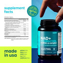 NAD Supplement 8457 mg Extra Strength NMN Alternative Liposomal + Green Tea for Women & Men w/ Urolithin A, Resveratrol, CoQ10, Alpha Lipoic Acid – Energy Anti-Aging,Cell Regeneration –30-Day Supply Infinity Warehouse