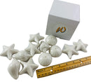 Nautical Sea Shell Soap Set One Dozen Novelty Beach Seashell Shapes in White, Pack of 12 Westman Works