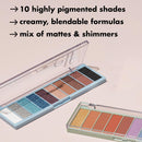 e.l.f. Perfect 10 Eyeshadow Palette, Ten Ultra-pigmented Blue & Purple Metallic Shades, Blendable Formula, Vegan & Cruelty-Free, Intergalactic - Infinity Warehouse