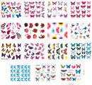 30 Sheets Butterfly Nail Stickers, Butterfly Nail Art Stickers Decals Water Transfer Decals for Women Nail Art Design Sticker Manicure Tips Wraps Decorations Kit AFSTEE Store