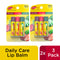 Carmex Daily Care Moisturizing Lip Balm Sticks with SPF, Fresh Cherry, Strawberry and Wintergreen Lip Balm Pack, 0.15 OZ - 3 Count (Pack of 2) Carmex