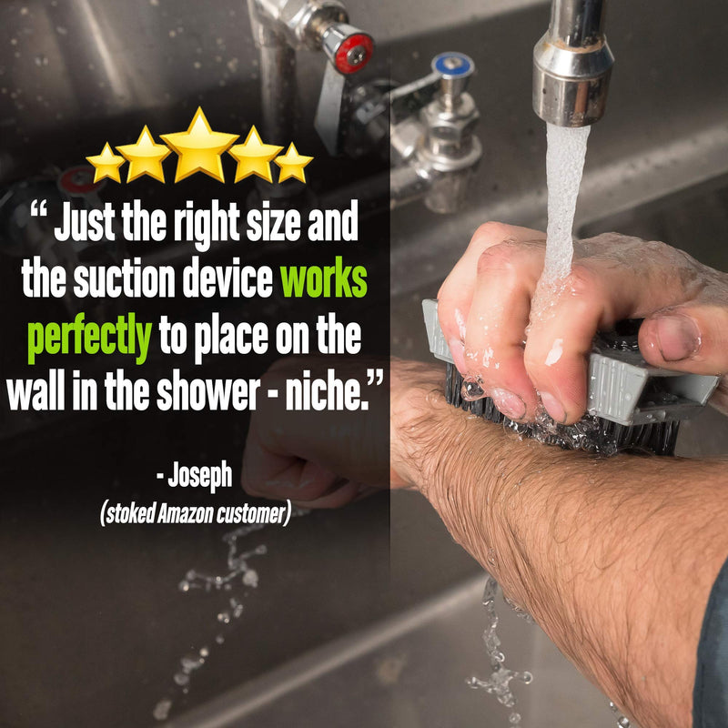Grip Clean | Hand Cleaner for Auto Mechanics - Heavy Duty Pumice Soap, All Natural & Dirt Infused w/Stiff Bristle Fingernail Scrub Brush for Men & Mechanics Grip Clean