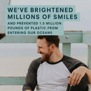PLUS ULTRA Bamboo Toothbrush - Biodegradable, Eco-Friendly and BPA Free Soft Bristle Toothbrush for Adults - Dentist-Approved All-Natural Toothbrush with “Hello Handsome" Etched on Toothbrush Handle Plus Ultra