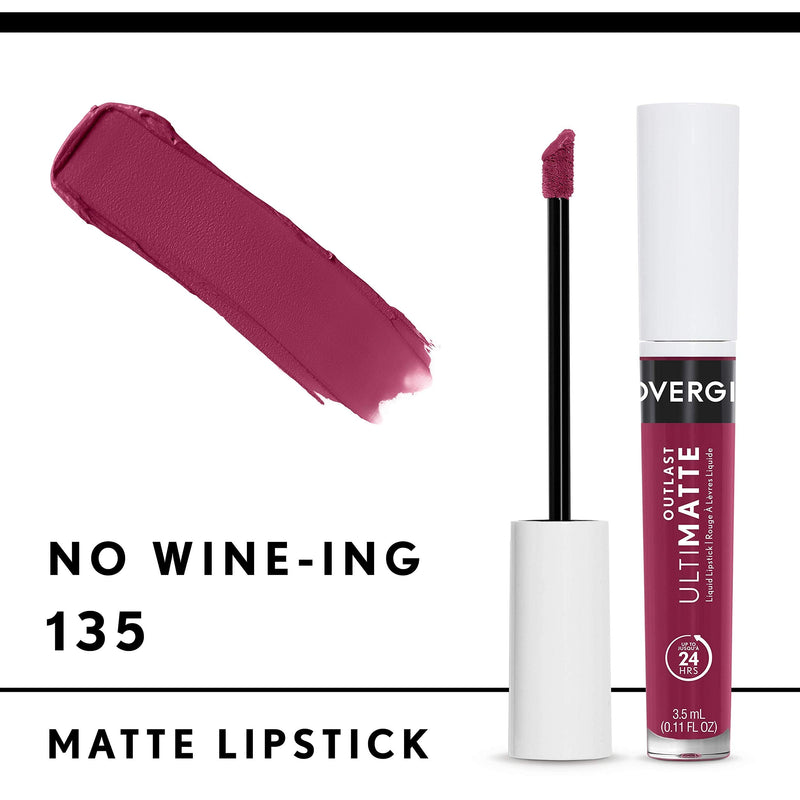 COVERGIRL COVERGIRL Outlast Ultimatte One Step Liquid Lip Color, No Wine-ing, No Wine-Ing, 0.12 Fl Ounce COVERGIRL