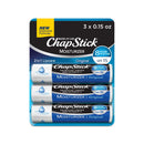 ChapStick Moisturizer Original Lip Balm Tubes, SPF 15 and Skin Protectant - 0.15 Oz (Pack of 3) ChapStick