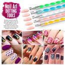 Nail Art Brushes, Nail Dotting Tools, Teenitor Nail Art Design Kit with Butterfly Nail Brush, Nail Art Stickers, Nail Foil, Nail Art Striping Tape, Nail Art Rhinestones Teenitor