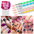 Nail Art Brushes, Nail Dotting Tools, Teenitor Nail Art Design Kit with Butterfly Nail Brush, Nail Art Stickers, Nail Foil, Nail Art Striping Tape, Nail Art Rhinestones Teenitor