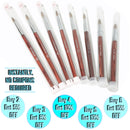 Professional 100% Real Kolinsky Acrylic Nail Brush for Gel 3D Powder Designs Nail Art Manicure Pedicure Wooden Handle High Quality (
