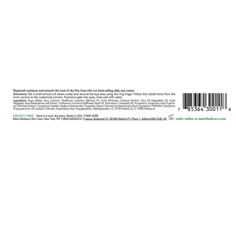 Mario Badescu Hyaluronic Eye Cream, 0.5 oz Mario Badescu